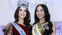 Vanessa bersama Alya Nurshabrina, Miss Indonesia 2018. Pool/Palevi S/detikFoto.