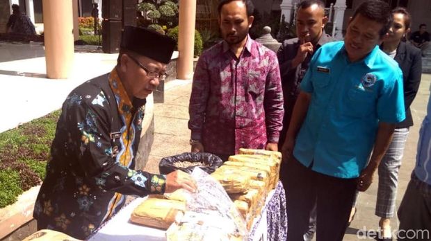 BNN Cianjur Gagalkan Peredaran Ganja Dalam Kemasan Ikan Teri