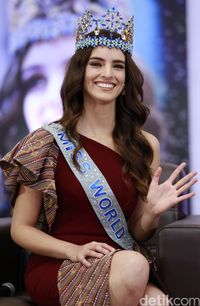 Miss World 2018 Vanessa Ponce de Leon saat berada di Jakarta