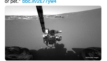 Berbagai media ternama pun langsung memuat kematian Opportunity, termasuk BBC. Robot ini cuma didesain 90 hari di Mars namun bertahan 15 tahun, tulis mereka. Foto: Twitter