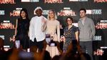 Senyum Manis dan Tawa Brie Larson bersama Cast Captain Marvel