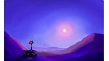 Salah satu kartun di medsos untuk mengenang Opportunity. Foto: Twitter