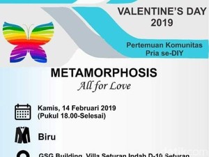 Geger Agenda Valentine Komunitas Pria Diduga Acara Gay di Sleman