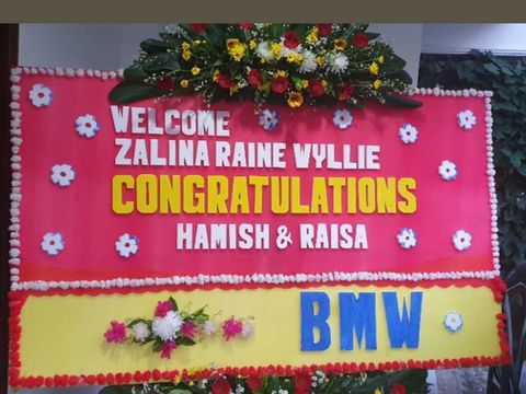 Zalina Raine Wyllie Nama Putri Raisa dan Hamish Daud