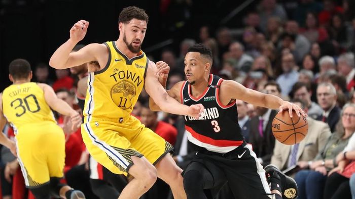 Golden State Warriors dikalahkan Portland Trail Blazers (Jaime Valdez-USA TODAY Sports) Golden State Warriors dikalahkan Portland Trail Blazers (Jaime Valdez-USA TODAY Sports)