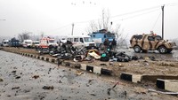 Insiden itu adalah serangan terparah terhadap aparat keamanan India di Kashmir sejak pemberontakan melawan kekuasaan India terjadi pada 1989. REUTERS/Younis Khaliq.