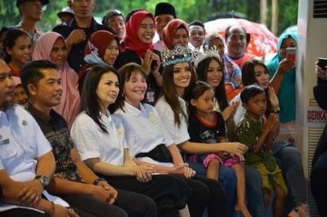 Pada acara konperensi pers Welcomin Miss World 2018, Vanessa pun bercerita tentang kegiatannya berada di Indonesia. Ia mengaku banyak orang menyentuh hatinya, dan sangat bersyukur bisa diberikan kesempatan untuk membantu korban gempa di Lombok. dok. Instagram @vanessaponcedeleon