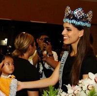 Vanessa Ponce de Leon Miss World 2018 tiba di Indonesia pada Senin (11/2/2019). Kedatangan ratu kecantikan asal Meksiko ini pun disambut hangat oleh masyarakat Indonesia di bandara Sokarno-Hatta. dok. Instagram @vanessaponcedeleon