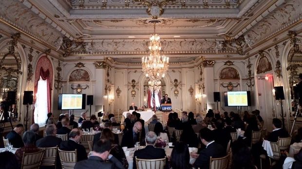 Suasana acara USINDO yang dihadiri M Lutfi.