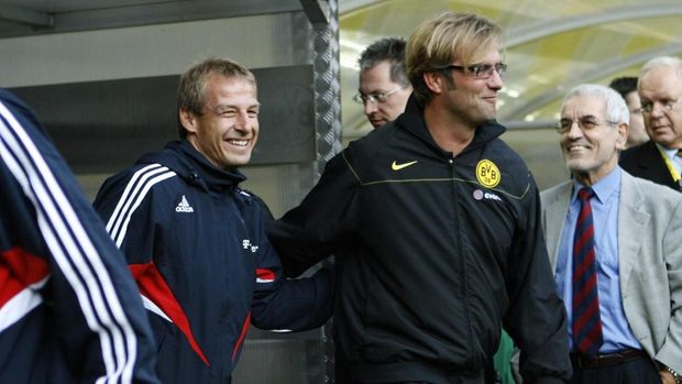 Munchen memilih Klinsmann pada 2008, sedangkan Klopp ke Dortmund.