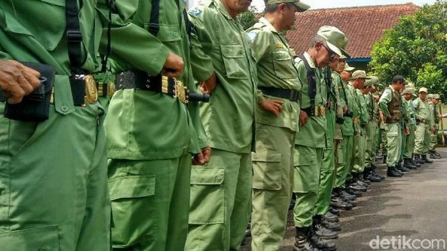 Linmas Ciamis Kawal Pemilu