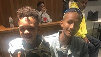 Caiden juga tampak akrab dengan para seleb top Hollywood seperti Jadden Smith. Dok. Instagram/caiden817
