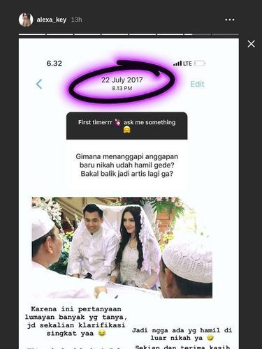 Sudah Hamil 9 Bulan, Alexa Key Beri Bukti Tidak Hamil di Luar Nikah