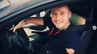 Cita-citanya ingin mengendarai Lamborghini pun berhasil terwujud atas bantuan banyak pihak. Dok. Instagram/mariuszkedzierski