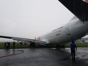 3 Penerbangan Terdampak Pasca Lion Air Tergelincir di Supadio
