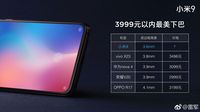 'Dagu' Xiaomi Mi 9 yang diklaim oleh CEO Xiaomi, Lei Jun, lebih tipis dibanding ponsel lain.