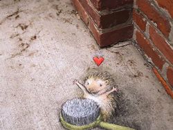 Keren! Bermodal Kapur Ciptakan Karya Street Art 3D