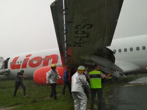 KNKT Investigasi Lion Air Tergelincir di Pontianak