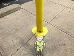 Keren! Bermodal Kapur Ciptakan Karya Street Art 3D