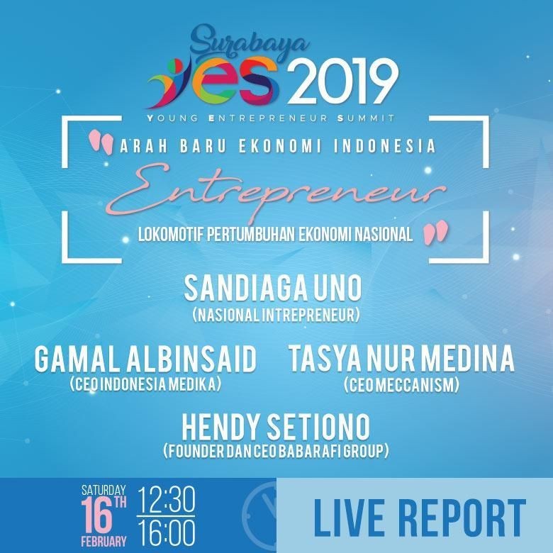 Arek Suroboyo! Ayo Belajar Jadi Pengusaha di Yes 2019 Arek Suroboyo! Ayo Belajar Jadi Pengusaha di Yes 2019