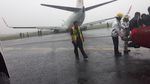 Penampakan Lion Air Tergelincir di Bandara Supadio Pontianak