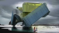 Energi listrik untuk hotel tersebut didapatkan dari turbin yang digerakkan oleh arus laut. Istimewa/Dok. Inhabitat.