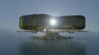 Hotel ini rencananya dibangun di lepas pantai anjungan migas di Korea Selatan. Istimewa/Dok. Inhabitat.