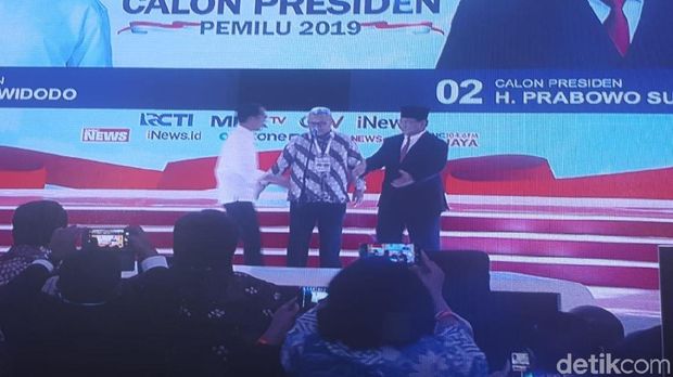 Live Report Debat Pilpres 2019: Jokowi dan Prabowo Naik Panggung