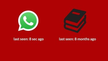 Mengecek WhatsApp setiap menit, boro-boro baca buku. Foto: Ajit Johnson via Bored Panda