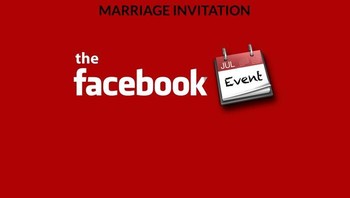 Undangan pernikahan cukup lewat Facebook Event. Foto: Ajit Johnson via Bored Panda