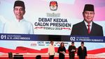 Jokowi-Prabowo Tutup Debat Kedua dengan Peluk dan Swafoto