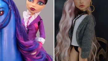Adalah Olga Kamenetskaha seniman asal Ukraina yang gemar melukis ulang boneka barbie. Foto: Instagram/Olga Kamenetskaha