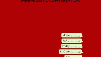 Percakapan minimalis, contoh: mengetik K untuk menjawab Okey Foto: Ajit Johnson via Bored Panda