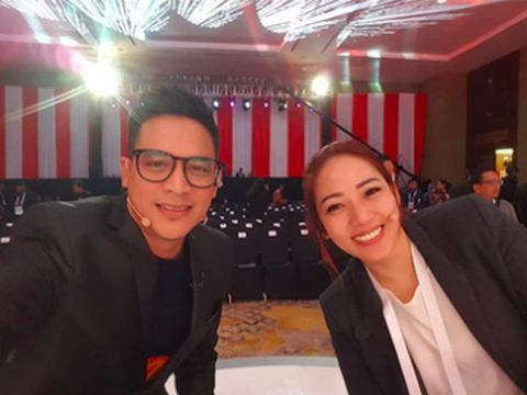 Tommy Tjokro dan Anisha Dasuki, moderator debat kedua capres 2019.