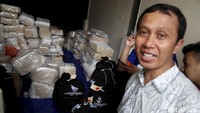 Beginilah salah satu penampakan gudang logistik pemilu yang sudah siap didistribusikan.