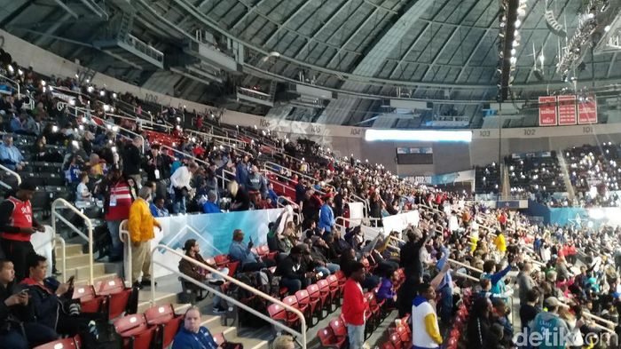 Suasana latihan NBA All Star 2019. (Foto: Okdwitya Karinasari/Detikcom) Suasana latihan NBA All Star 2019. (Foto: Okdwitya Karinasari/Detikcom)