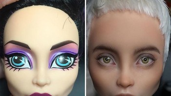 Ia ingin boneka-boneka barbie hadir dengan riasan lebih natural dan lebih realistis. Foto: Instagram/Olga Kamenetskaha