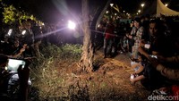 Ini lokasi TKP pasca ledakan petasan di Parkit Senayan, Jakarta, Minggu (17/2/2019).