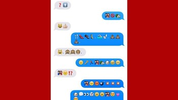 Berkomunikasi cukup pakai emoticon. Foto: Ajit Johnson via Bored Panda