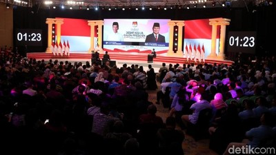 Kedua Pendukung Paslon Penuhi Arena Debat Kedua