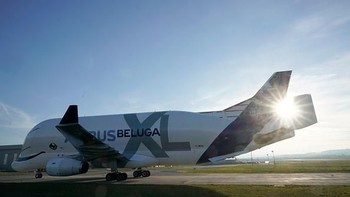 Pesawat ini dibuat dan akan dioperasikan oleh Airbus untuk membawa komponen pesawat ukuran besar. Foto: Getty Images