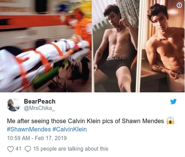 Ada yang bergurau langsung dibawa ke rumah sakit setelah lihat foto Shawn Mendes. Foto: Twitter