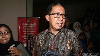 Plt Ketua Umum PSSI Joko Driyono memenuhi panggilan Satgas Antimafia Bola Polri untuk diperiksa sebagai tersangka kasus perusakan barang bukti terkait dugaan pengaturan skor.