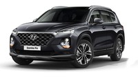 Hyundai The Grand Santa Fe hanya hadir dengan mesin Diesel R2.2 CRDi EVGTurbo dengan transmisi Automatic Shiftronic-8 Speed dan warna body Phantom Black. Foto: Hyundai