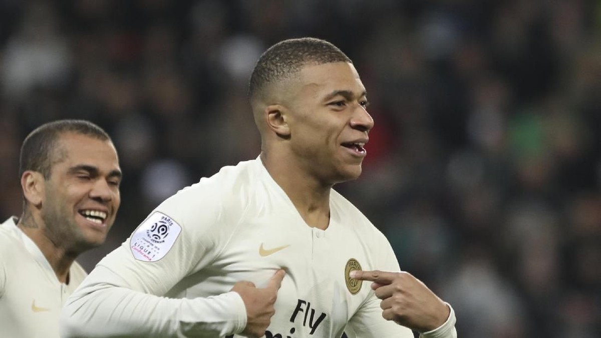 Kylian Mbappe bikin rekor lagi di Liga Prancisc (AP Photo/Laurent Cipriani)