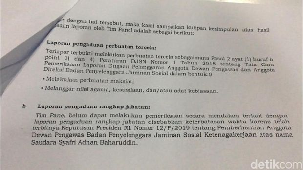 DJSN: Syafri Adnan Terbukti Lakukan Perbuatan Langgar Asusila