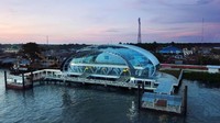 Modernisasi dan penataan terminal penumpang Pelabuhan Tanjung Balai Asahan berjalan sejak 2017, saat ini sudah selesai 100%.. Istimewa/PT Pelindo I.