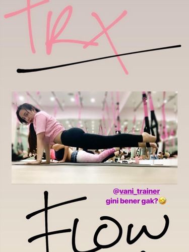 Ia juga kerap memamerkan aktivitas olahraganya di Instagram.