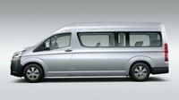Untuk ukuran normal Hiace 2019 memiliki panjang 5,265mm, lebar 1,950mm, tinggi 1,990mm, dan wheelbase 3,210mm.  Foto: Dok. Toyota
