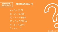 Soal matematika sederhana ini akan menguji logikamu dalam bermain angka. Jika melihat hasil dari sebelumnya, berapa jawabannya ya? (Foto: detikHealth) 